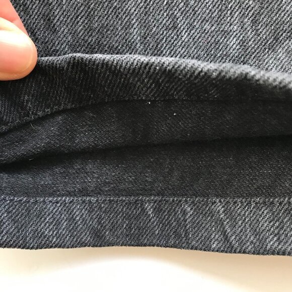 ZARA DENIM JEANS HI-RISE WIDE-LEG CROPPED JEANS GREY 00, 24 x 21 - Picture 16 of 16